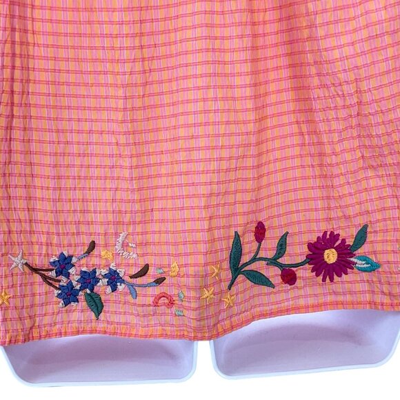 Johnny Was Workshop Olinda Puff Sleeve Effortless Blouse Embr Florals XS NWT - Picture 8 of 12